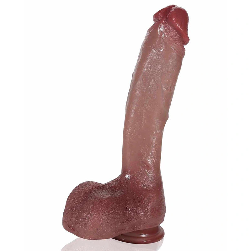 Lifelike Crankshaft Silicone Dildo 10.4Inch