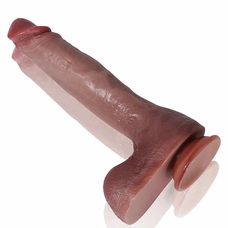 Lifelike Crankshaft Silicone Dildo 10.4Inch