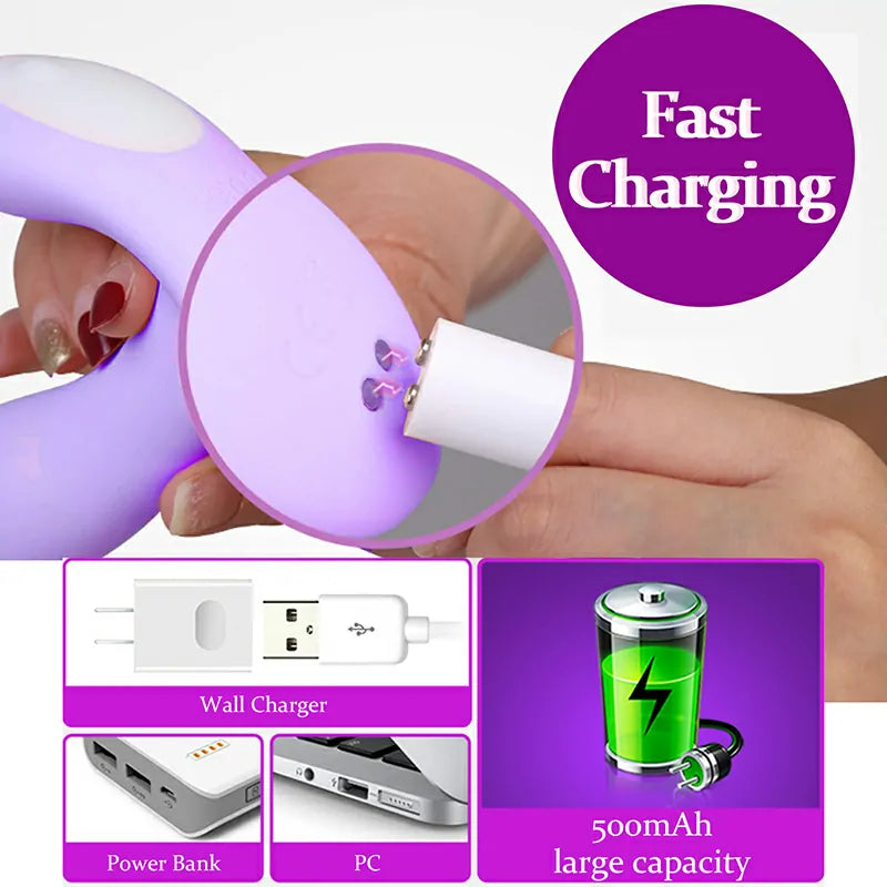7 Frequency Vibration Silicone Remote Control Vibrator
