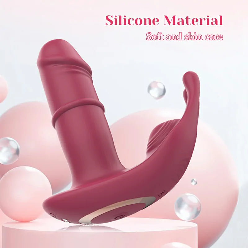 10 Vibration Wearable Silicone Remote Control Vibrator