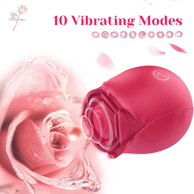Classic Rose Vibrator with 10 Frequency Vibrating Modes