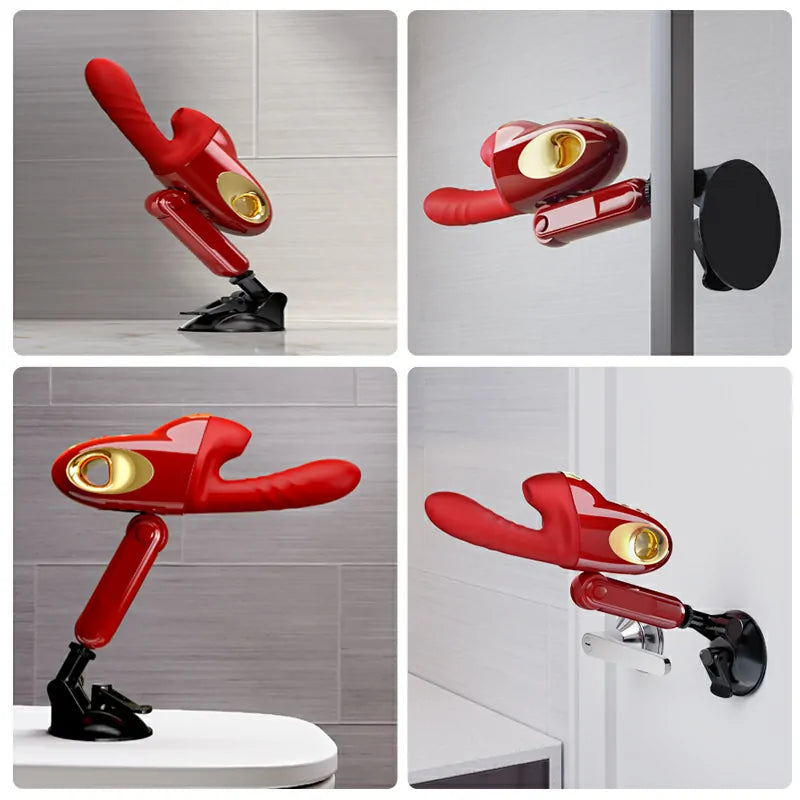 Newest 8 In 1 Thrusting Sucking Vibration Heating Sex Machine