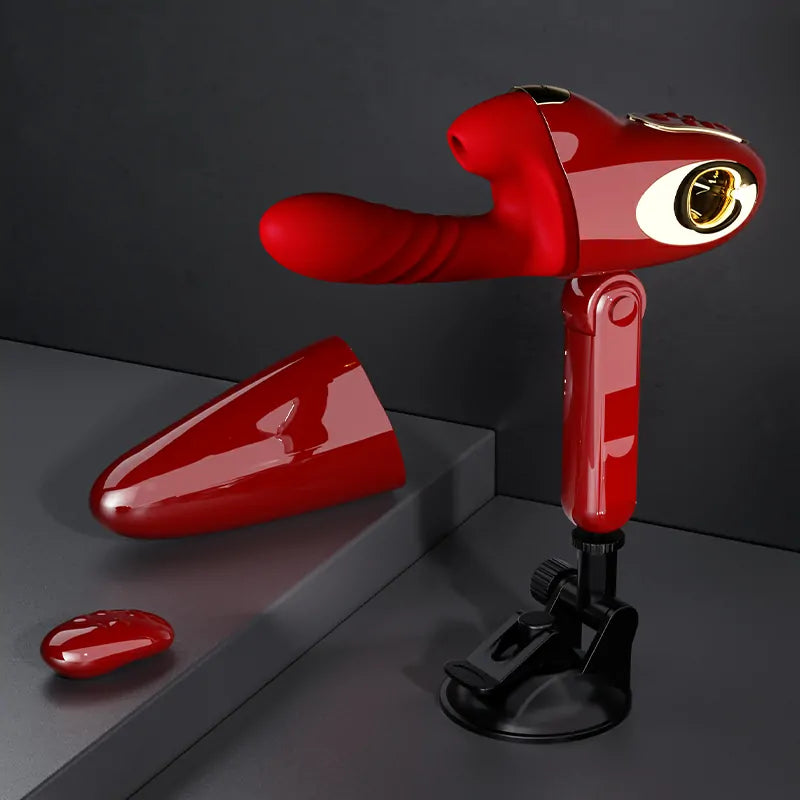 Newest 8 In 1 Thrusting Sucking Vibration Heating Sex Machine