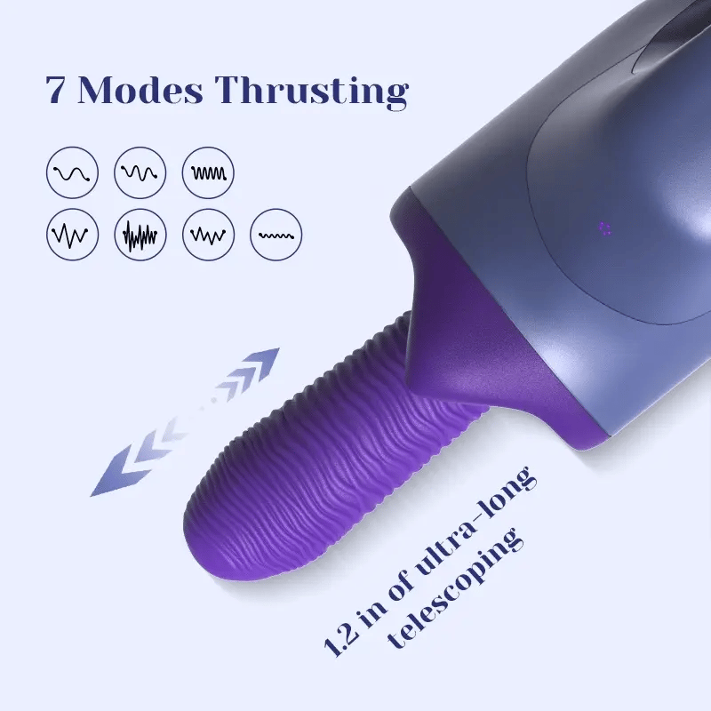 Portable Wearable Telescopic Vibration Heating Sex Machine
