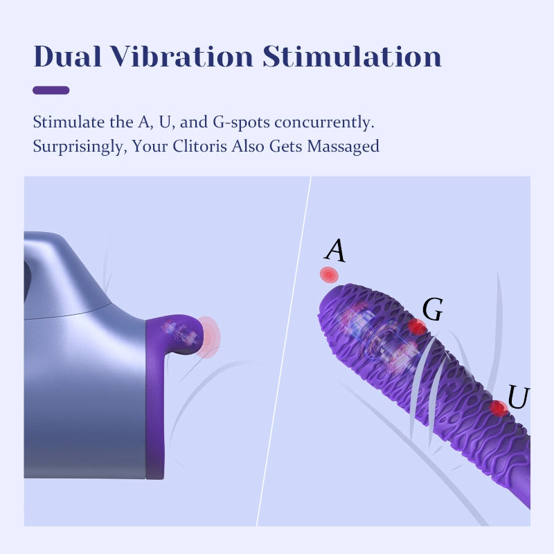 Portable Wearable Telescopic Vibration Heating Sex Machine