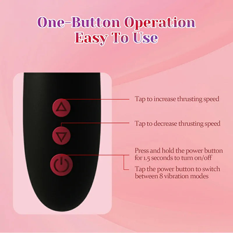 8 Frequency Vibrating & Tapping Thrusting Rabbit Vibrator