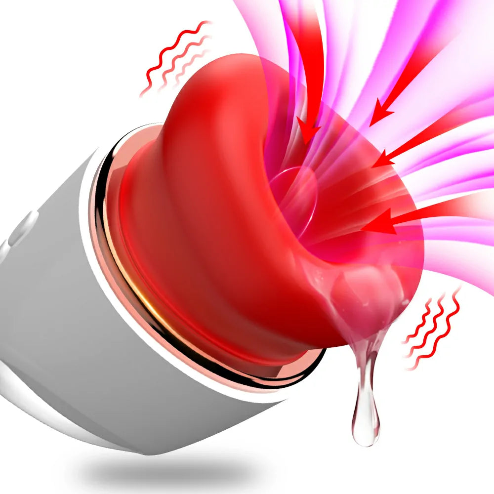 tongue vibrates Tongue Vibrate Toy Oral Tongue Simulator Waterproof 30 Frequency Vibration
