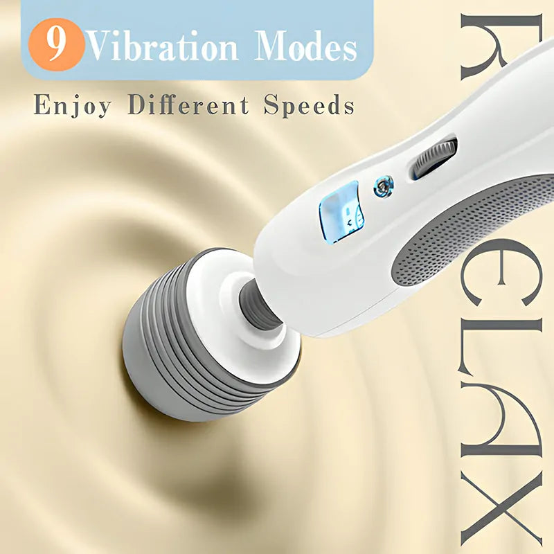 9 Vibration Modes Portable Bendable Wand Vibrator