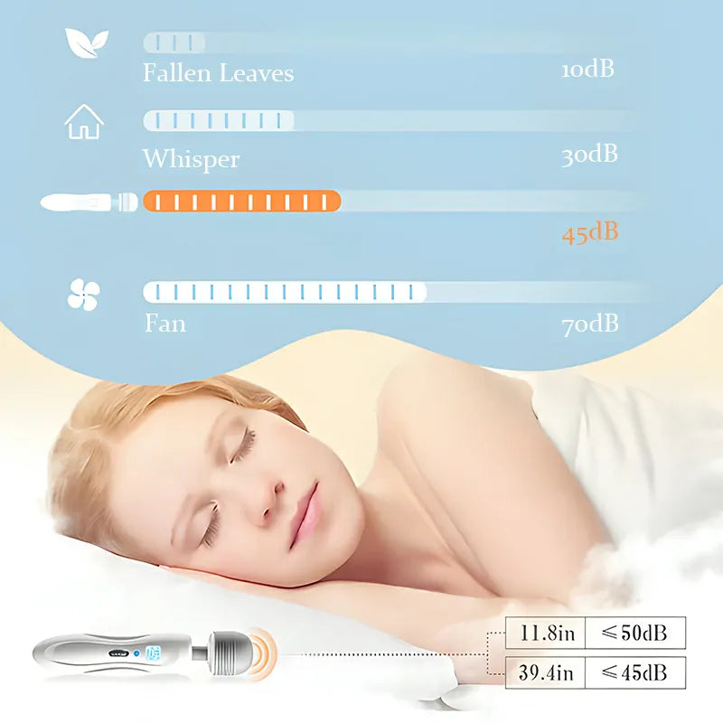 9 Vibration Modes Portable Bendable Wand Vibrator
