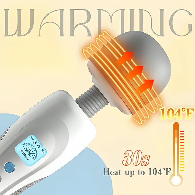 9 Vibration Modes Portable Bendable Wand Vibrator