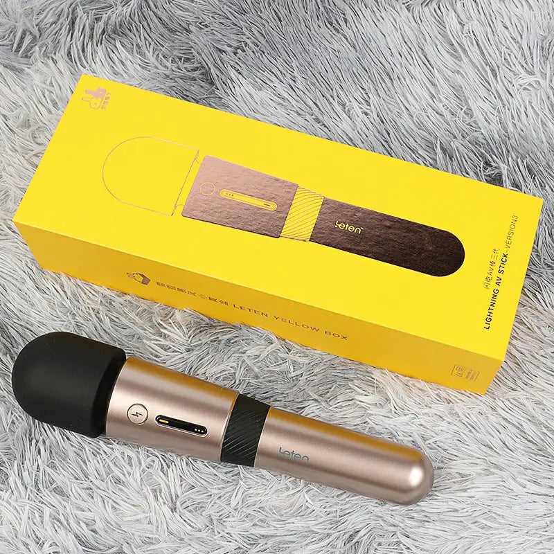 3 Gears Speed & 7 Frequency Vibrating Rechargeable Wand Vibrator
