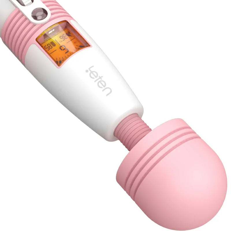 LCD Display Deluxe Rechargeable Wand Vibrator