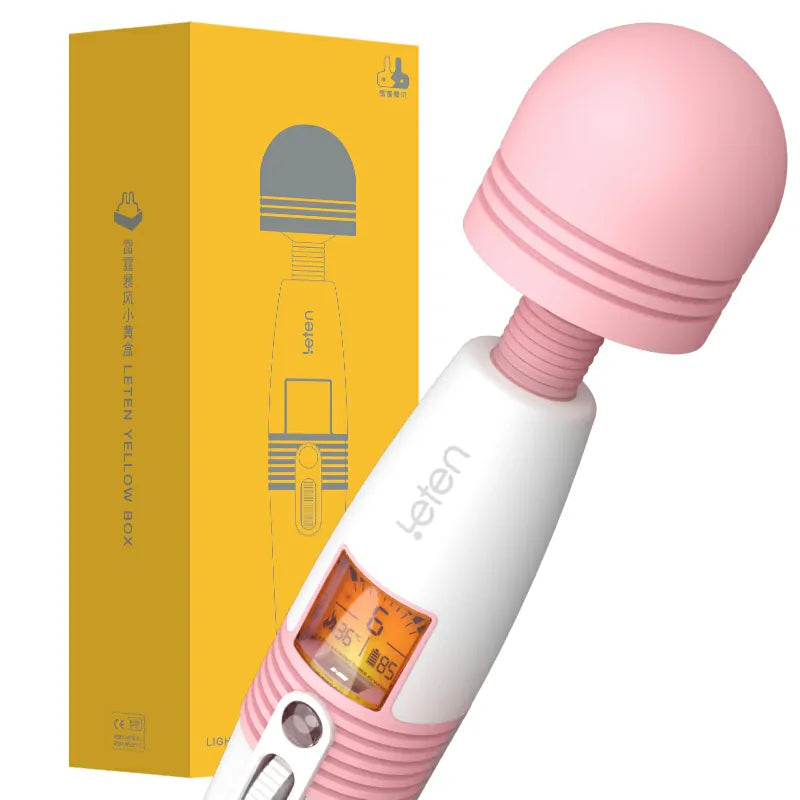 LCD Display Deluxe Rechargeable Wand Vibrator