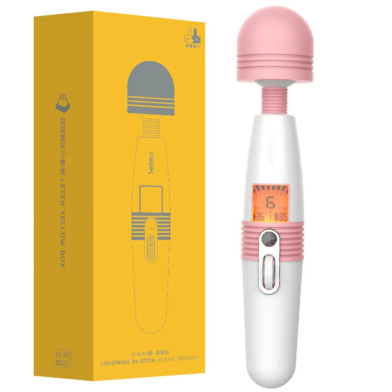 LCD Display Deluxe Rechargeable Wand Vibrator