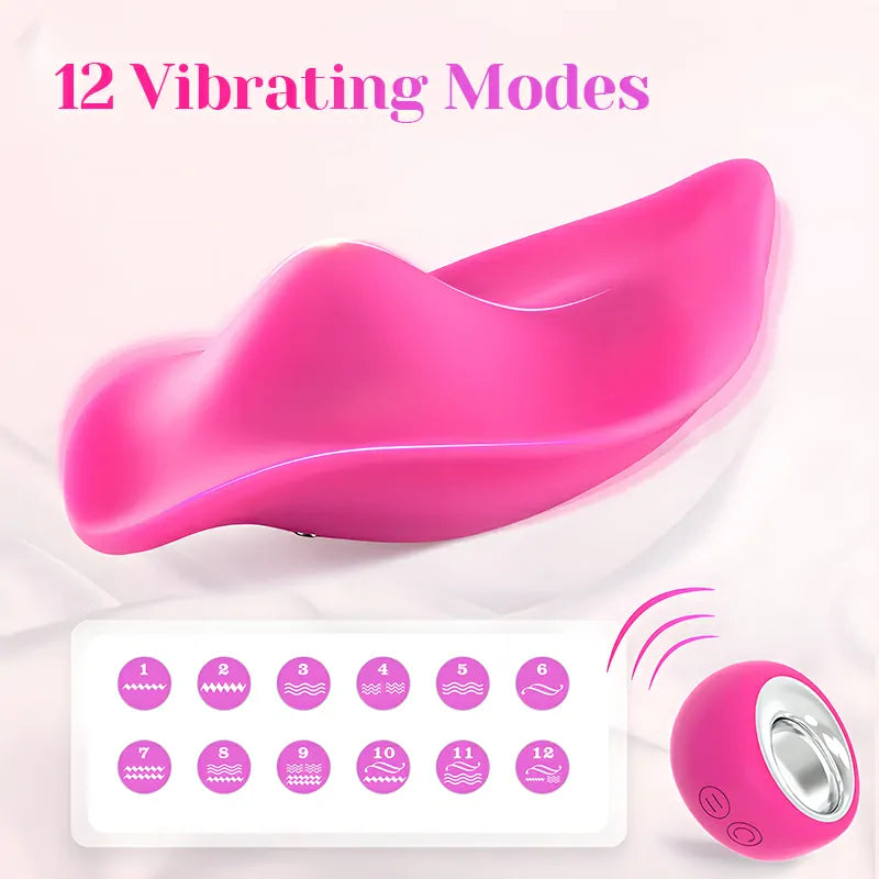 12 Vibrating Modes Remote Control Wearable Panty Vibrator
