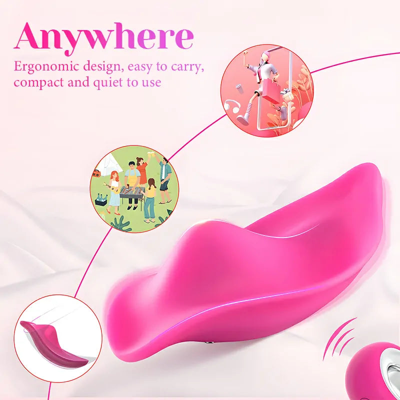 12 Vibrating Modes Remote Control Wearable Panty Vibrator