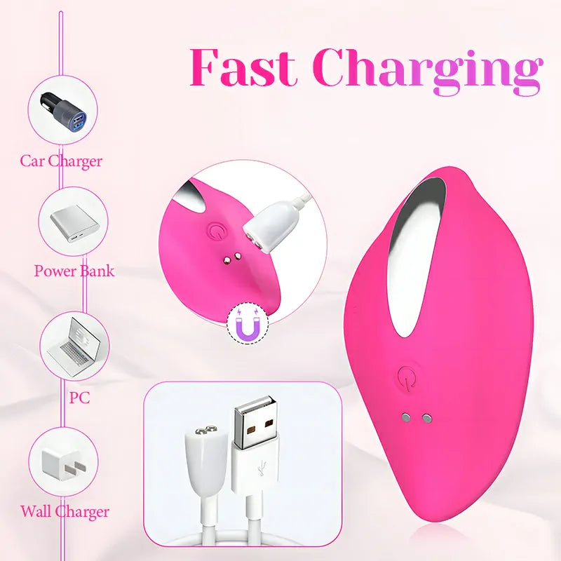 12 Vibrating Modes Remote Control Wearable Panty Vibrator