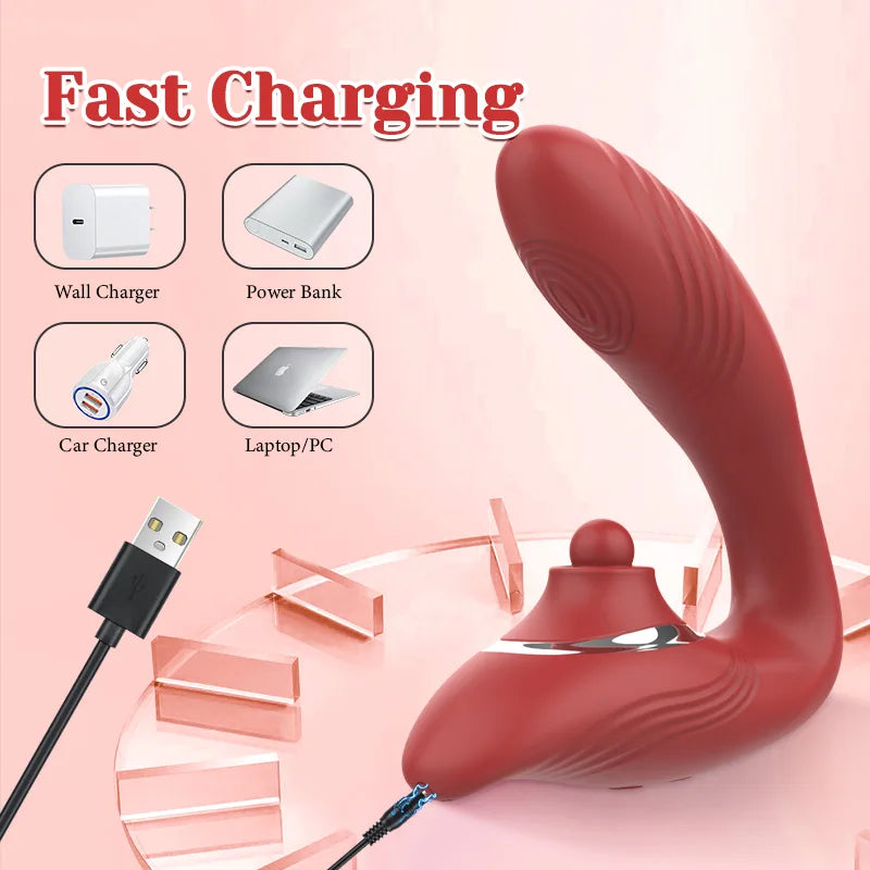 10 Modes Vibrating & Wiggles Wearable Vibrator