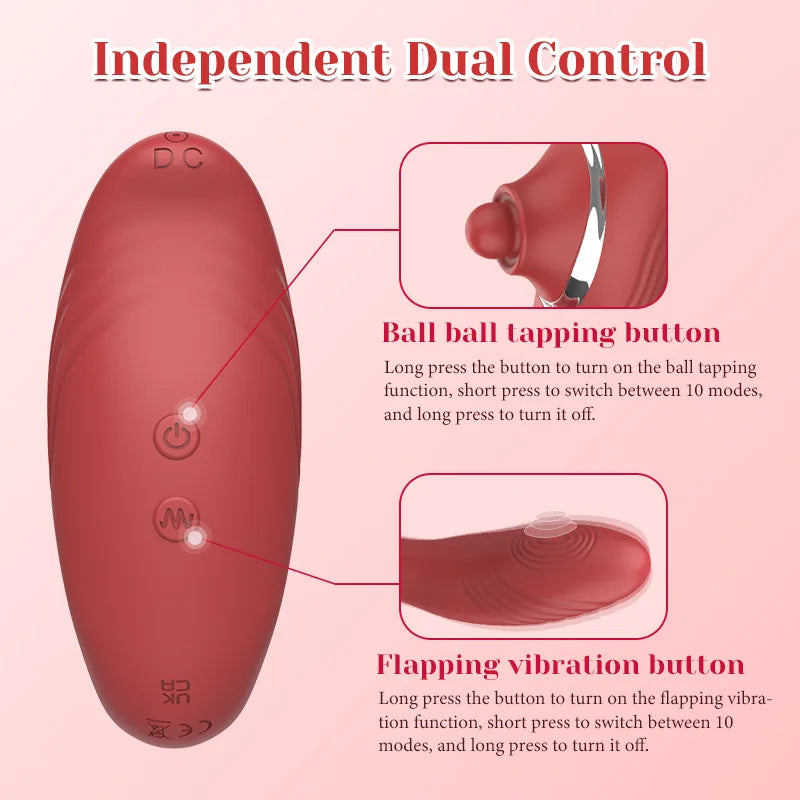 10 Modes Vibrating & Wiggles Wearable Vibrator