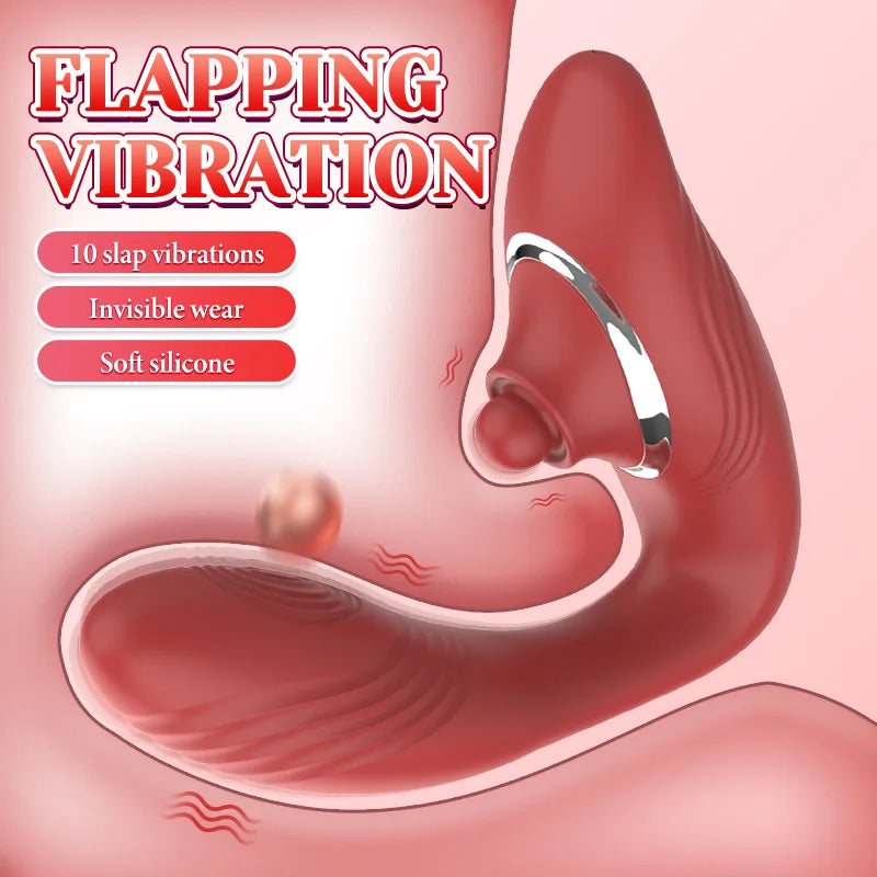 10 Modes Vibrating & Wiggles Wearable Vibrator