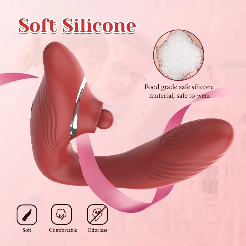 10 Modes Vibrating & Wiggles Wearable Vibrator