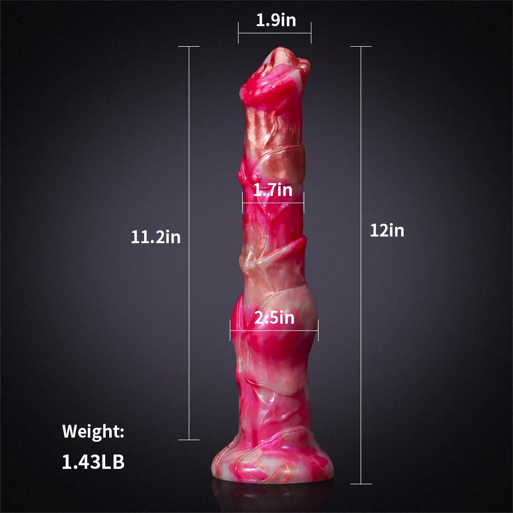 12inch Realistic Big Knot Silicone Horse Dildo