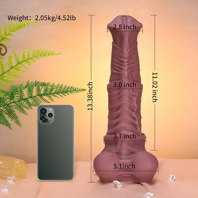 13.38Inch Lifelike Liquid Silicone Large Horse Dildo