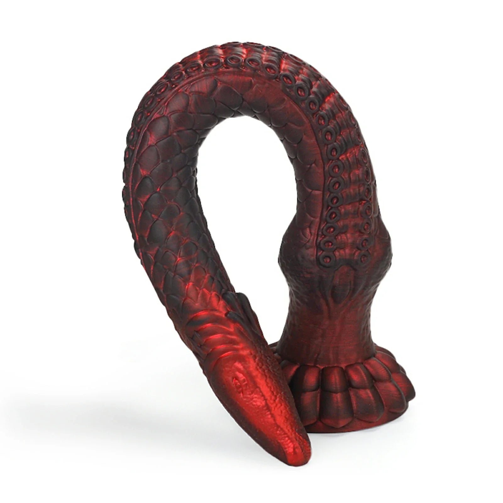 16.4 Inch Soft Silicone Tentacle Dildo Monster Claw Base Fantasy Scales