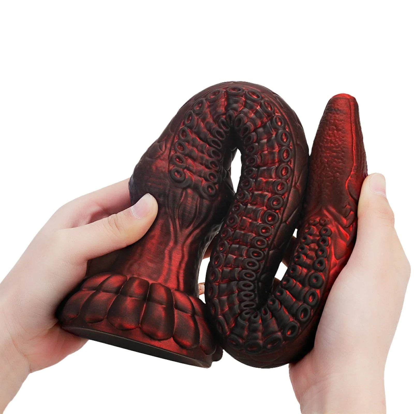 16.4 Inch Soft Silicone Tentacle Dildo Monster Claw Base Fantasy Scales