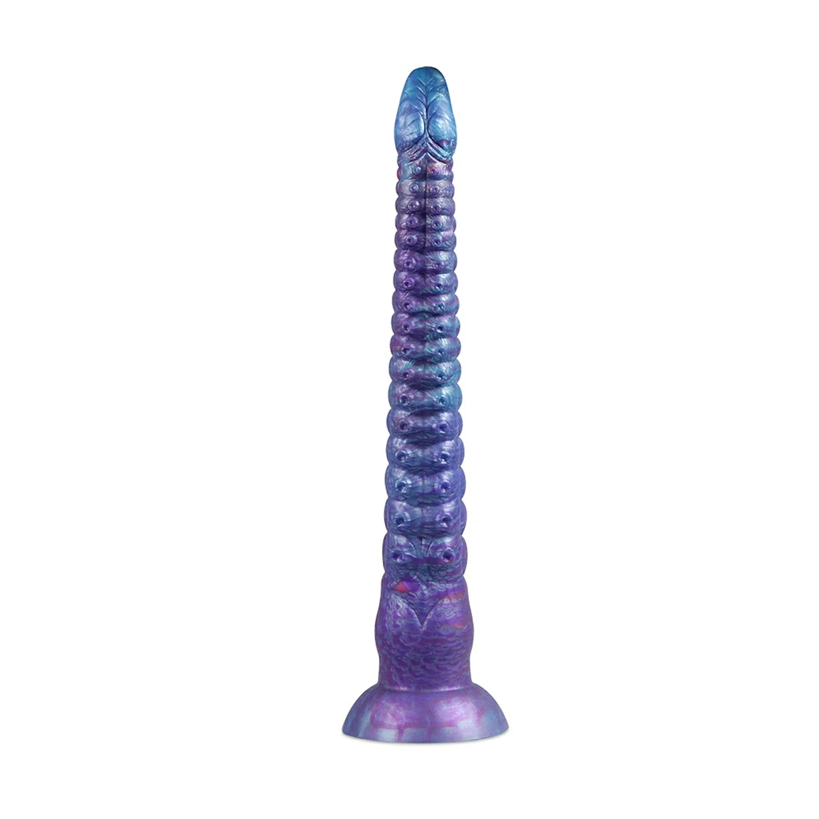 16.8 Inch Realistic Tentacle Dildo Circular Texture Curved Design