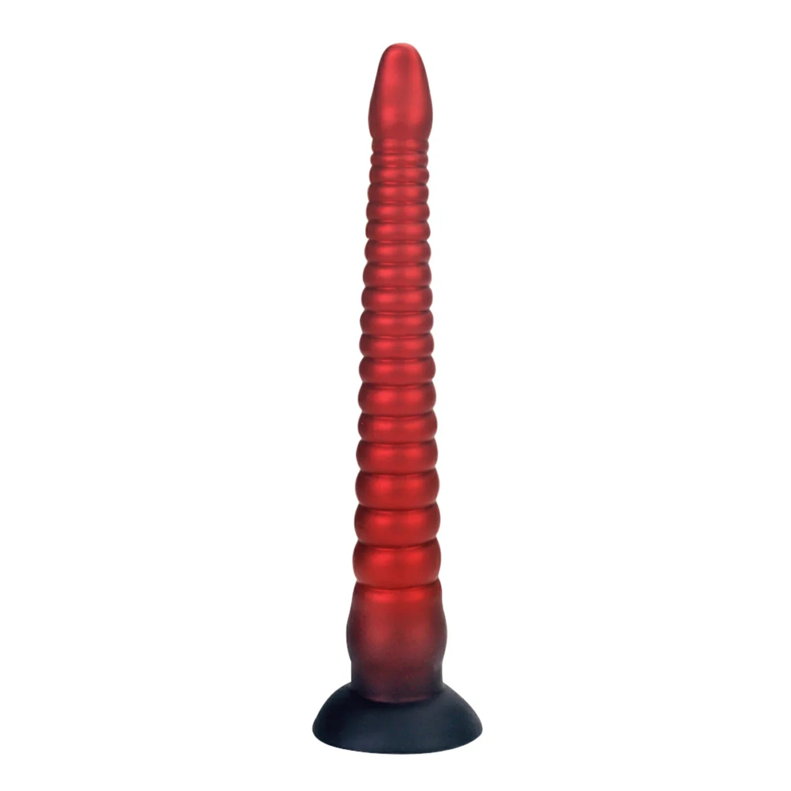 16.8 Inch Tentacle Dildo Ringed Texture Suction Base Fantasy Play