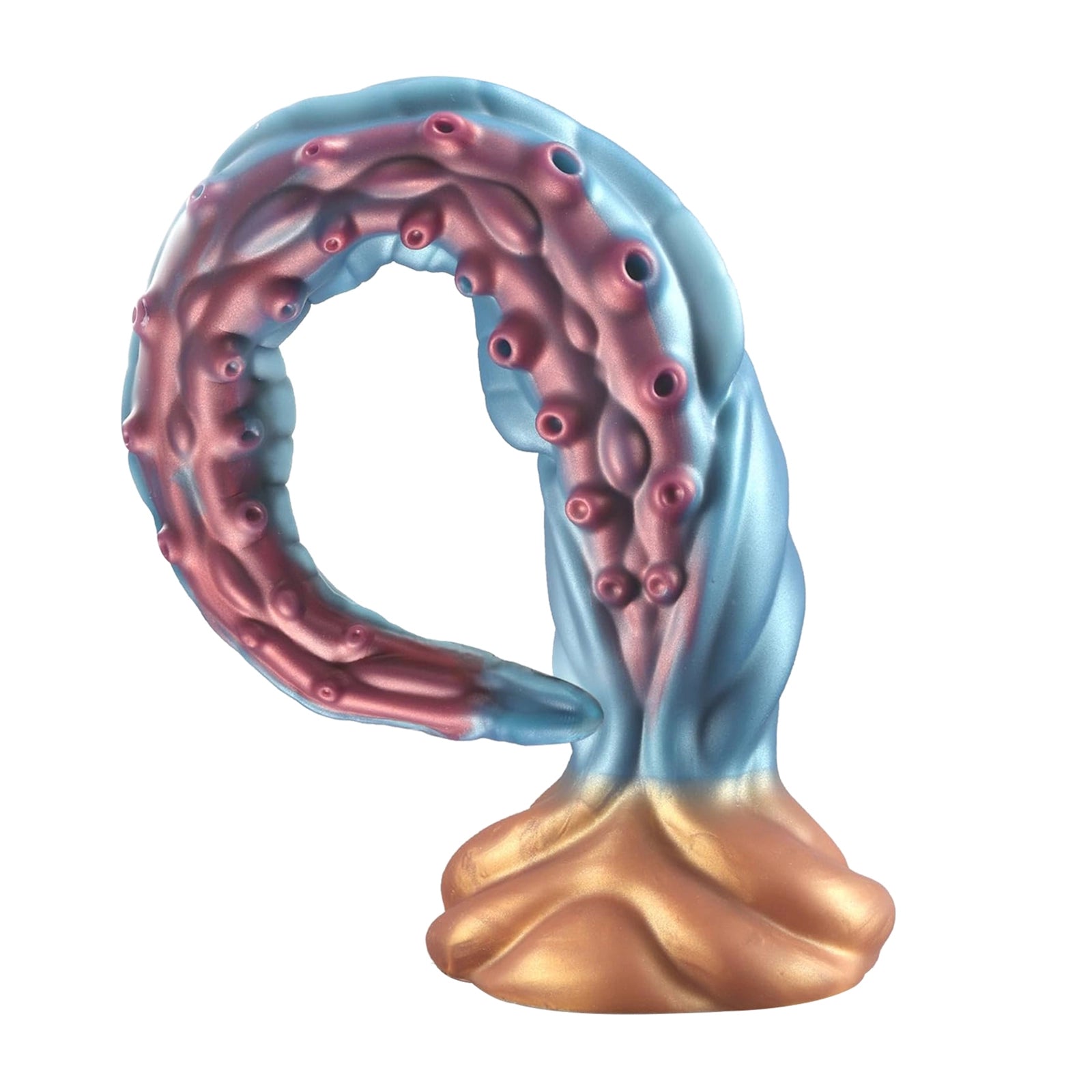 19.6 Curved Fantasy Tentacle Dildo S-shaped Curve with Strong Suction Cup