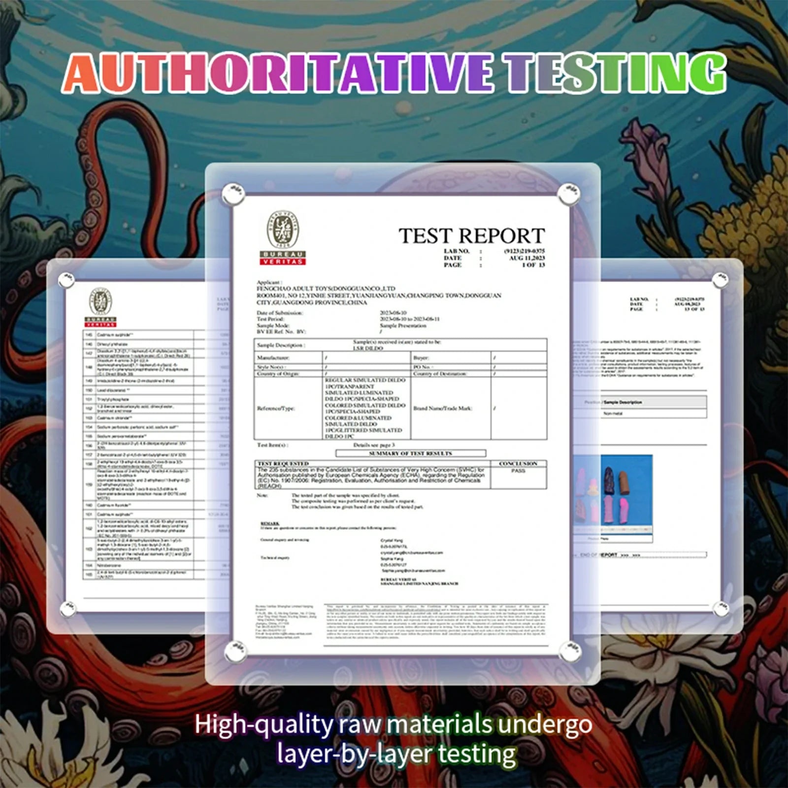 17.5 Inch Fantasy Tentacle Dildo Glow in the Dark Spiked Texture Anal Vaginal Play