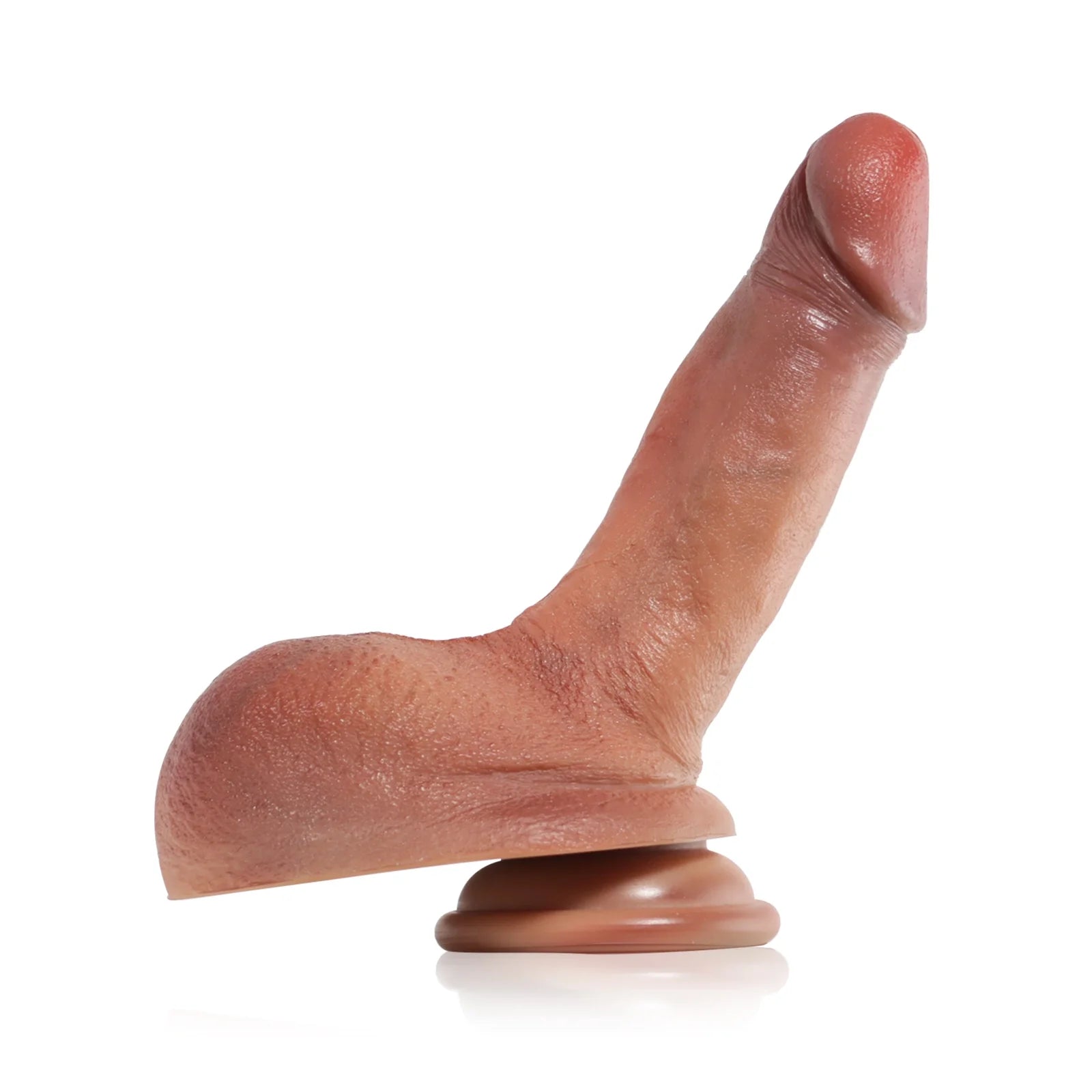 5.7" Realistic Small Thin Beginner Dildo with Balls