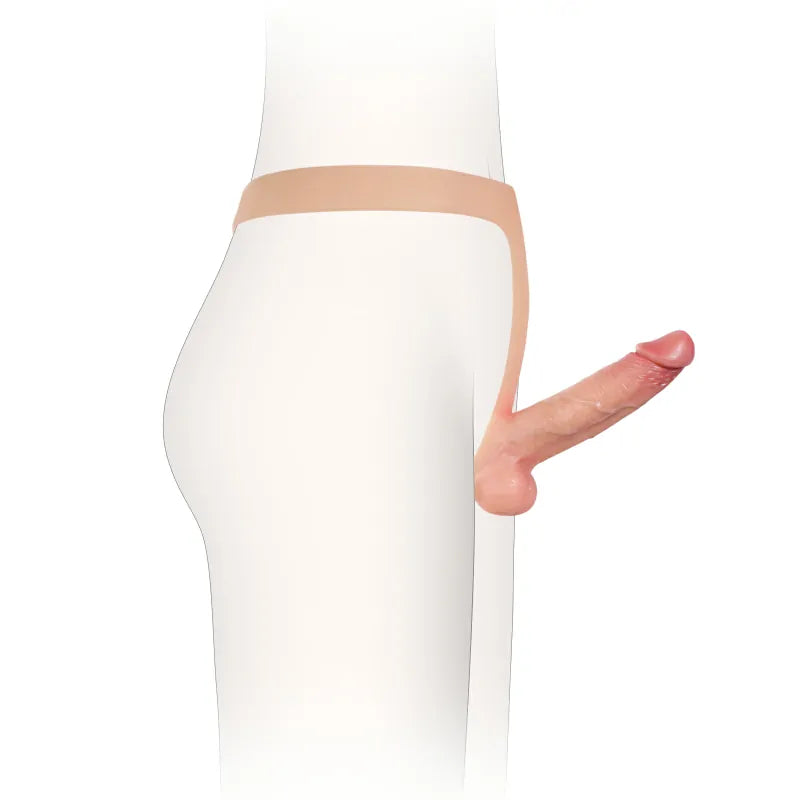 5.9" Ultra-Slim Sexy Thong Style Silicone Strap-On Dildo