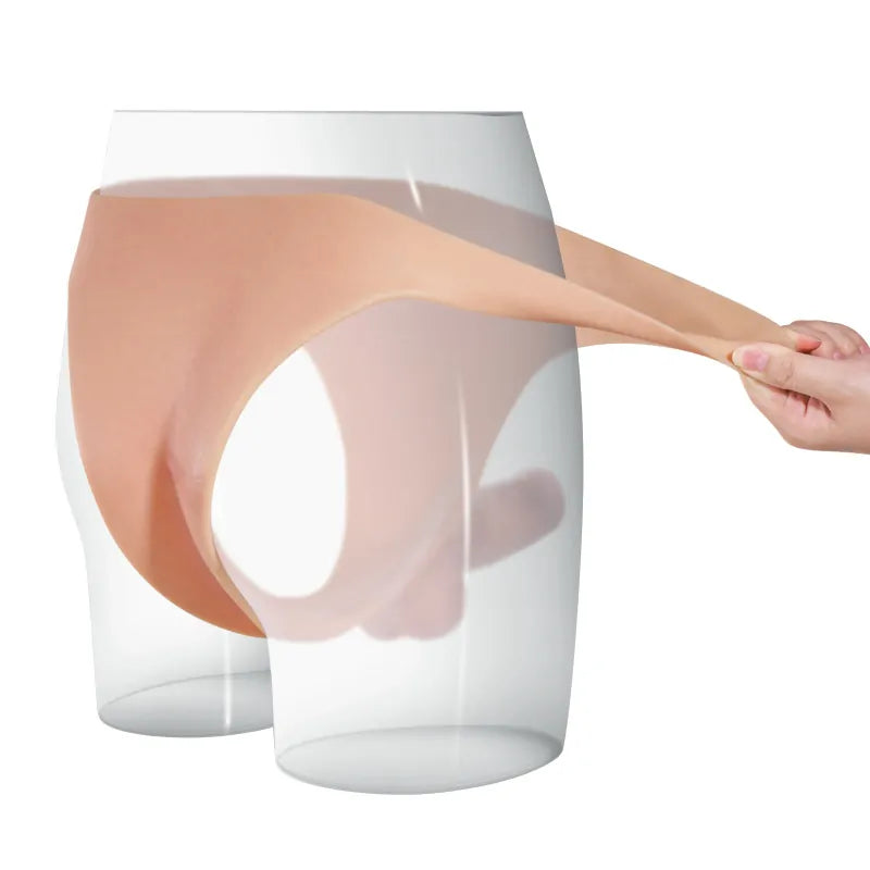 6.1" Lifelike Soft Silicone Strap-On Dildo with Cyber Skin