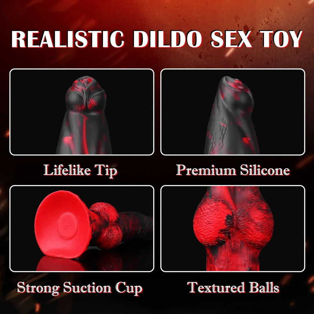 8.7Inch Thrusting Fantasy Dildo With Remote Control