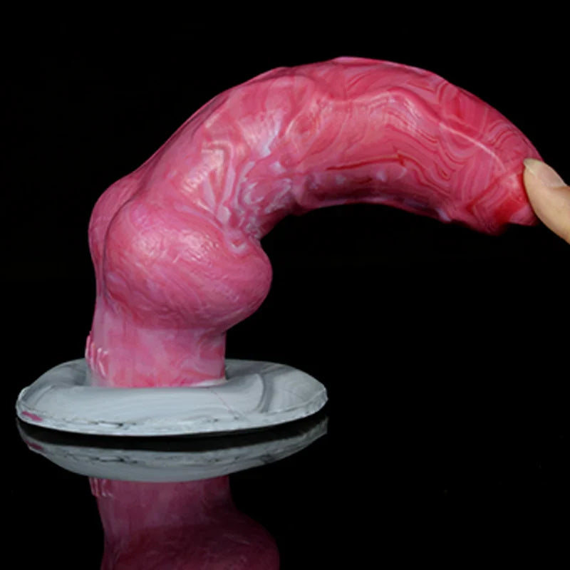 8.15Inch Extra Large Knot Silicone Dog Dildo