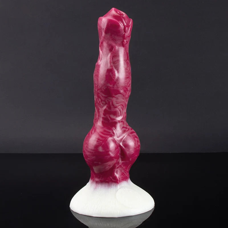 8.26Inch Lifelike Silicone Dog Dildo With Realistic Testis