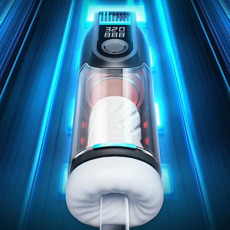 Dual Heating 9 Voice Modes Intelligent Auto Leten Male Masturbators