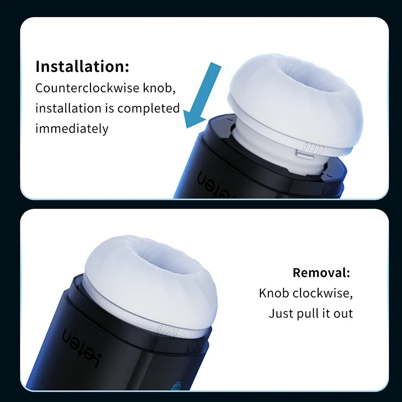 Dual Heating 9 Voice Modes Intelligent Auto Leten Male Masturbators