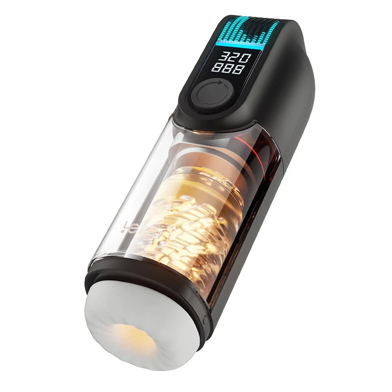 Dual Heating 9 Voice Modes Intelligent Auto Leten Male Masturbators