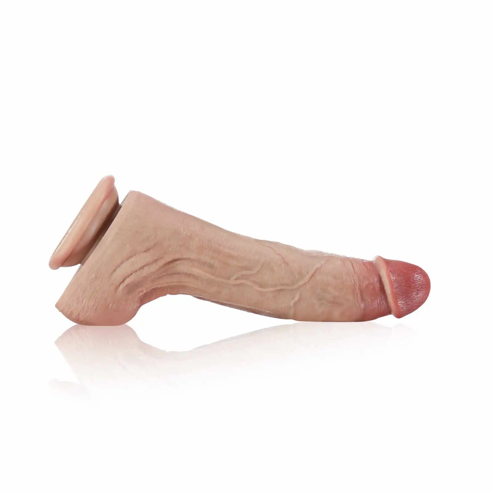9.5" Realistic Flesh Silicone G-spot Dildo