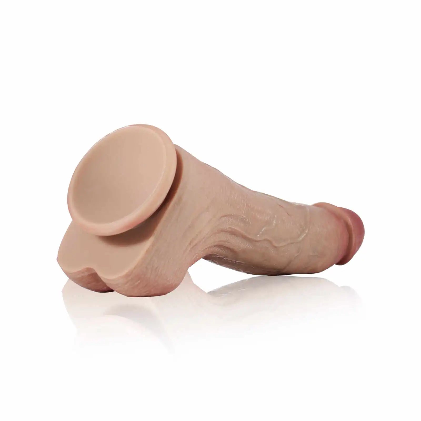 9.5" Realistic Flesh Silicone G-spot Dildo
