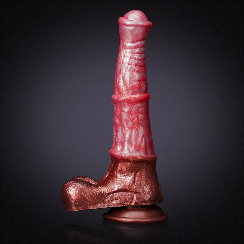 9.64Inch Lifelike Big Knot Pink Horse Dildo