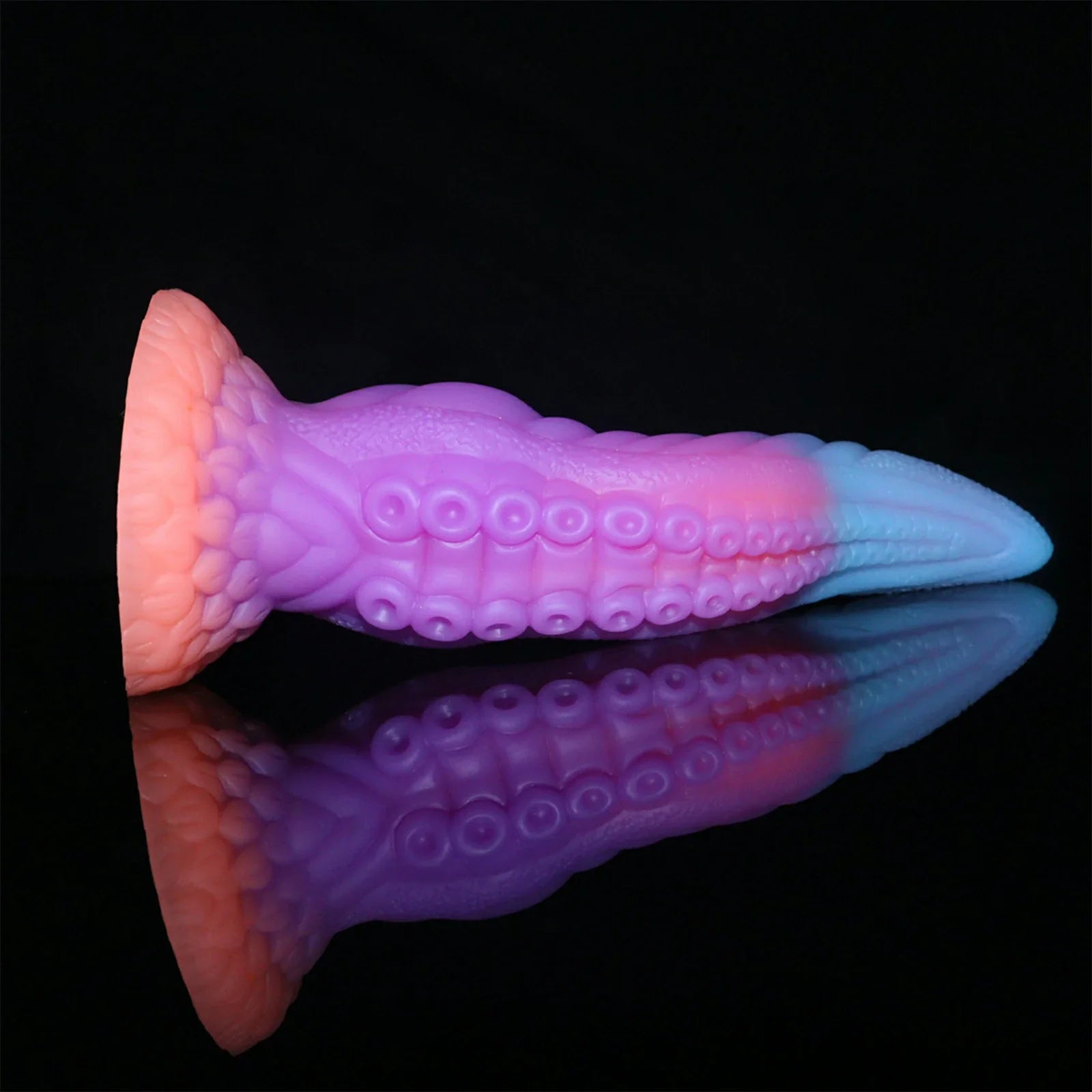 9.8 Inch Glow in the Dark Silicone Tentacle Dildo Suction Cup