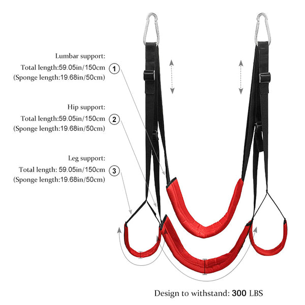 Adjustable 360° Spinning Swing With Steel Triangle Frame