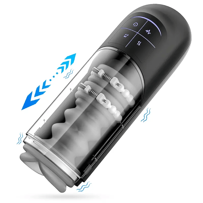 Automatic Thrusting Vibrating Waterproof Male Masturbator