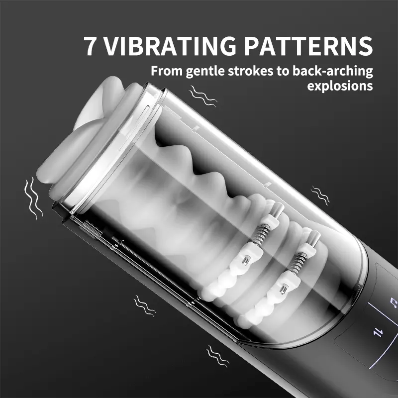 Automatic Thrusting Vibrating Waterproof Male Masturbator