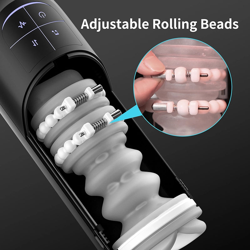 Automatic Thrusting Vibrating Waterproof Male Masturbator